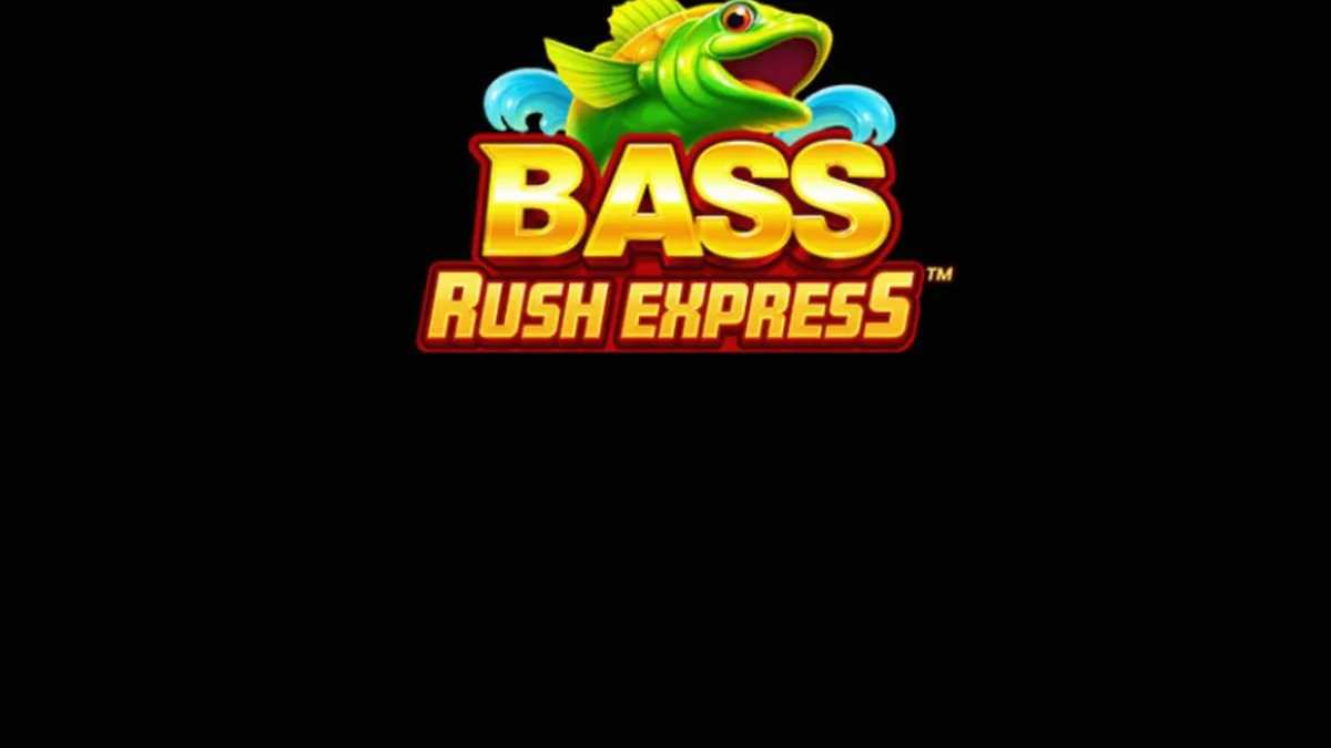Interface do jogo Bass Rush Express com tema de pesca